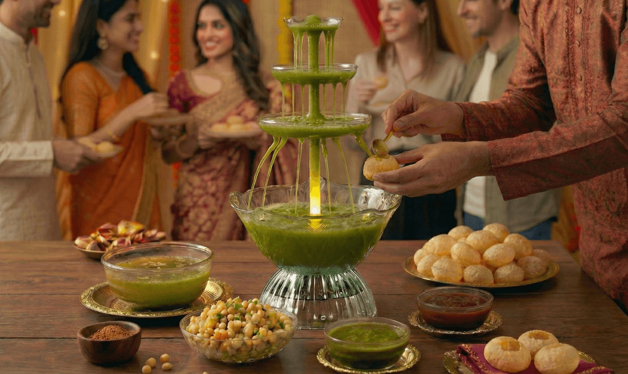 Why the RB Living Pani Puri Fountain Is Going Viral at Australian Celebrations
